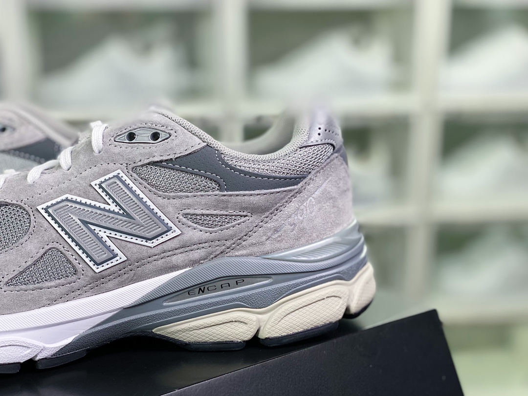 New Balance Made in USA M990V3 Three-generation series of American-made running shoes ”Original Gray Silver 3M” M990GL3