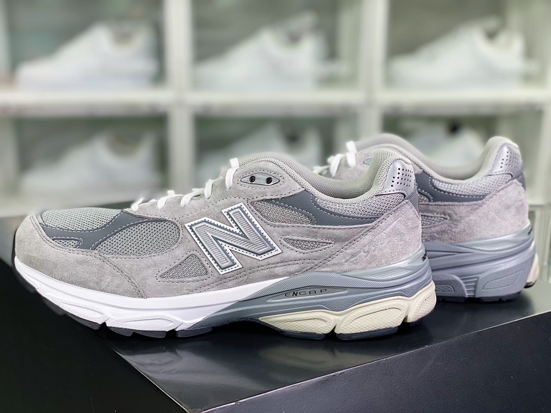 New Balance Made in USA M990V3 Three-generation series of American-made running shoes ”Original Gray Silver 3M” M990GL3