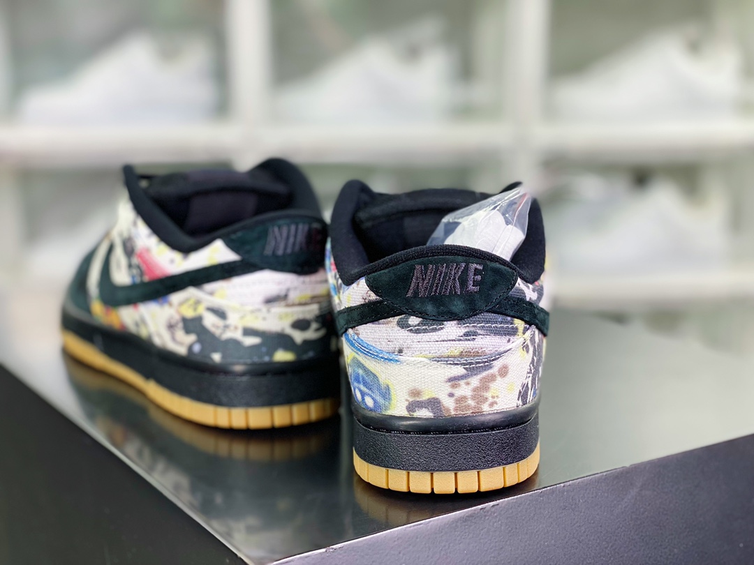 360 【Supreme x Nike】 SB Dunk Low'Rammellzee'扣篮系板鞋“Sup黑彩艺术涂鸦”FD8778-001
