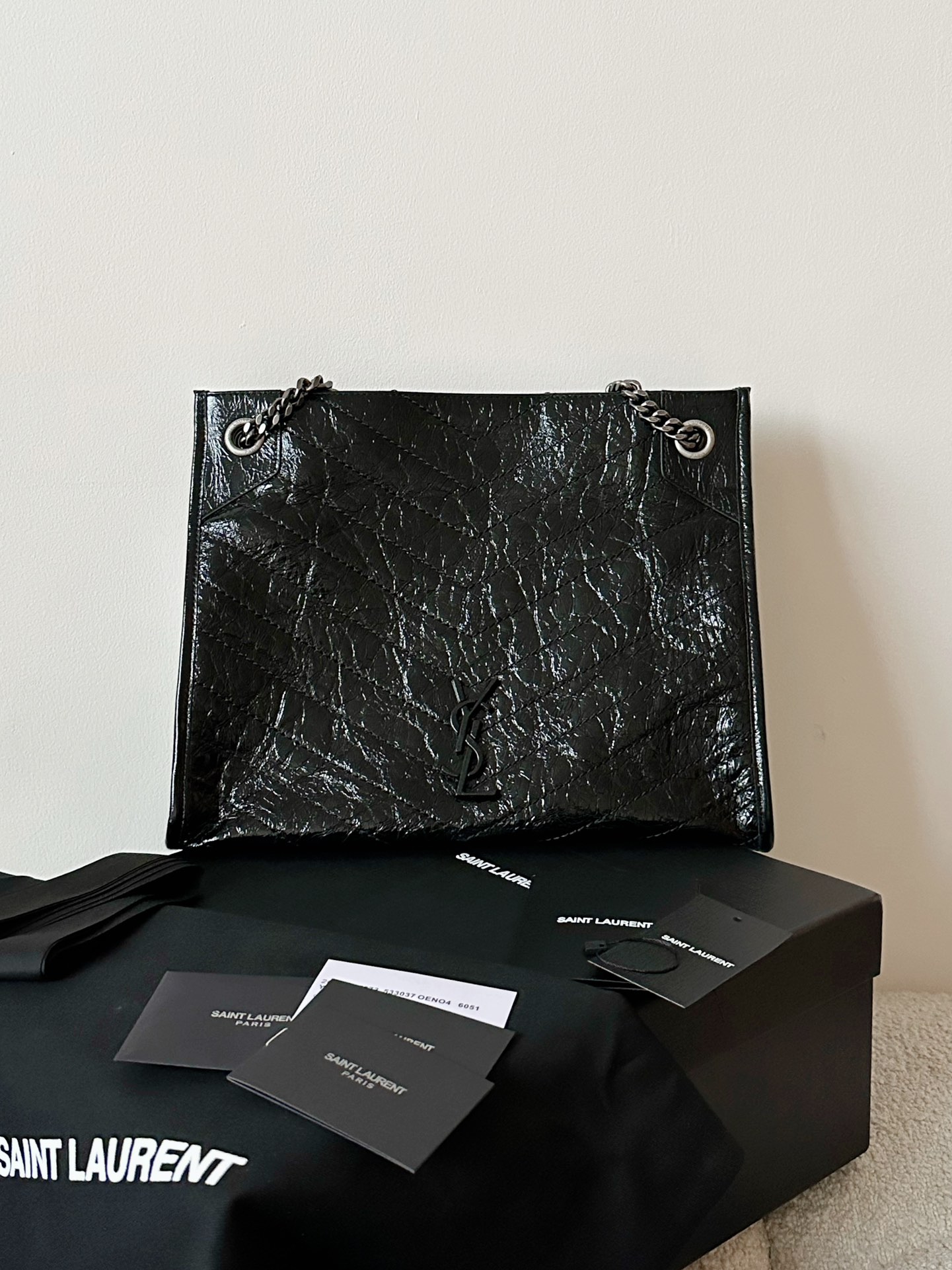 Yves Saint Laurent YSL Niki Handbags Tote Bags Best Luxury Replica
 Black