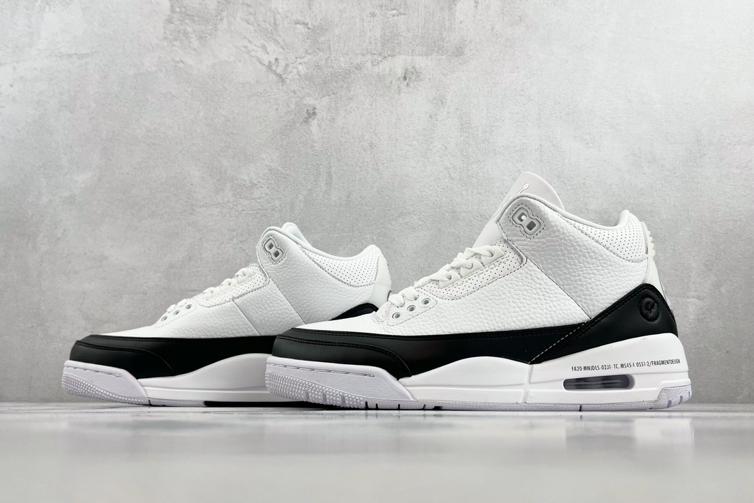 Fragment Design x Jordan Air Jordan 3 retro sp ”white”' Fujiwara Hiroshi black and white DA3595-100