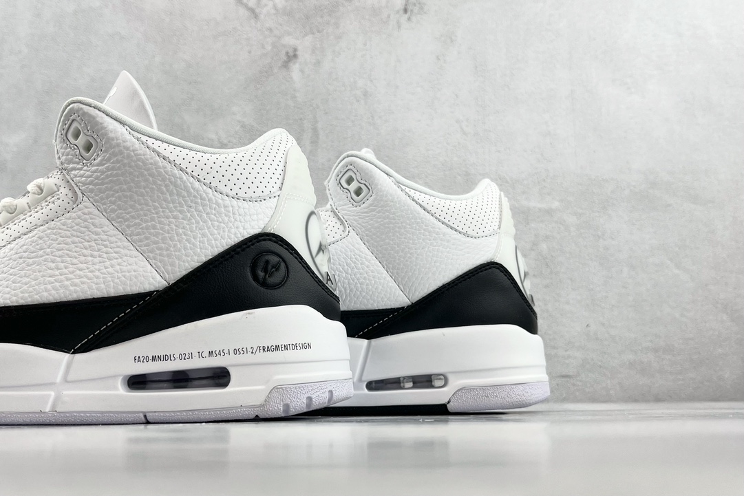 Fragment Design x Jordan Air Jordan 3 retro sp ”white”' Fujiwara Hiroshi black and white DA3595-100