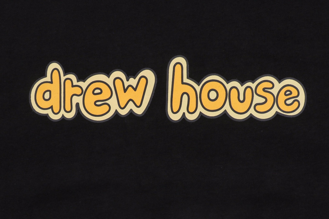 Drew house 23ss 卡通黄色小标字母印花短袖