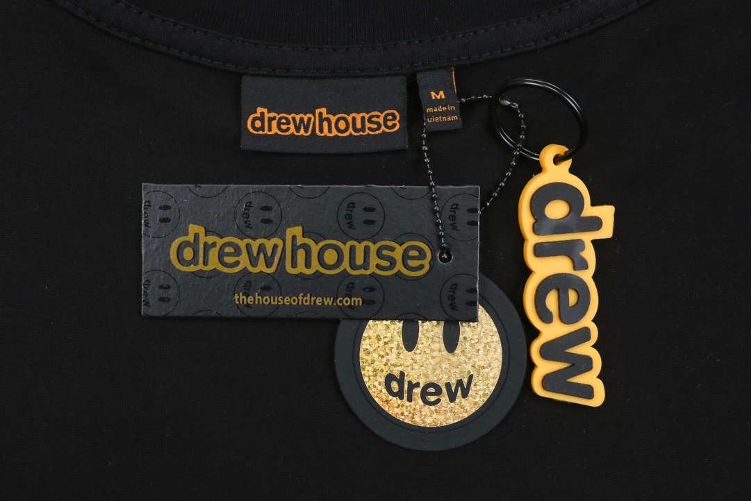 Drew house 23ss 卡通黄色小标字母印花短袖