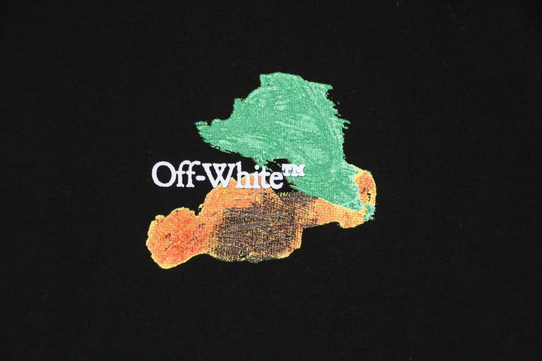 OFF WHITE CO VIRGIL 23ss 彩色油画箭头印花短袖