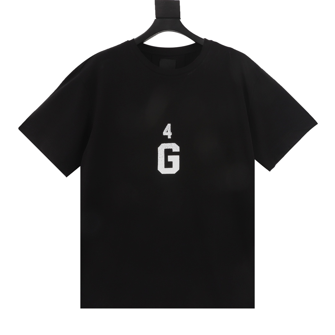 Recogida local (disponible en tiendas) Camiseta Givenchy/Givenchy de manga corta con logo estampado delante y detrás, c…