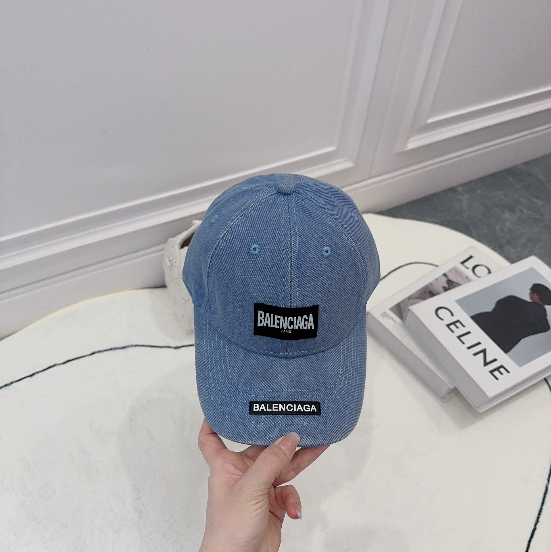 발렌시아가 코튼 베이스볼 캡 상세 이미지 5