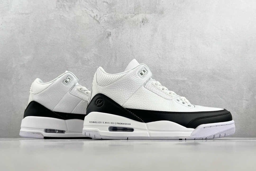 Fragment Design x Jordan Air Jordan 3 retro sp ”white”' Fujiwara Hiroshi black and white DA3595-100