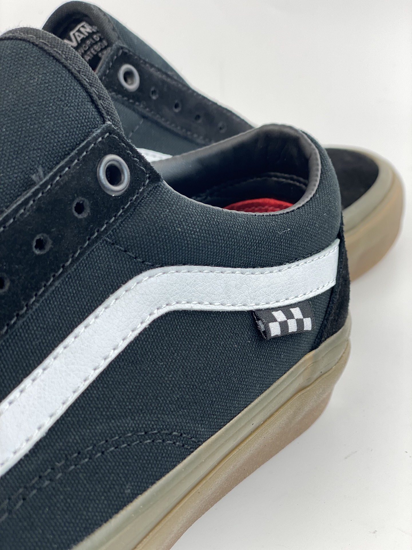 VANS OLD SKOOL PRO American version of raw rubber brown bottom black and white men and women professional skateboard shoes