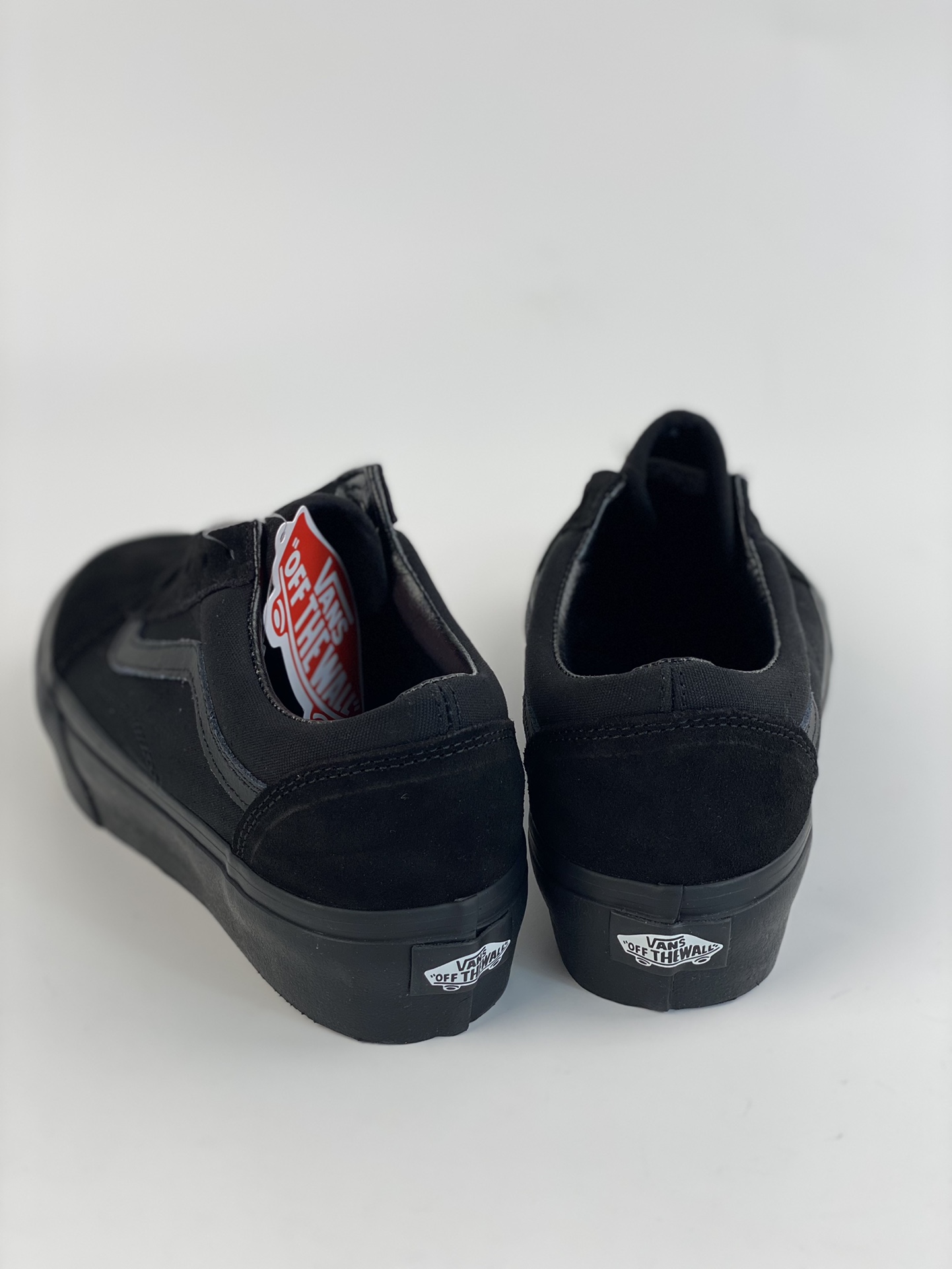 VANS OLD SKOOL PLATFORM lightweight, wear-resistant, comfortable thick-soled low-top sneakers black