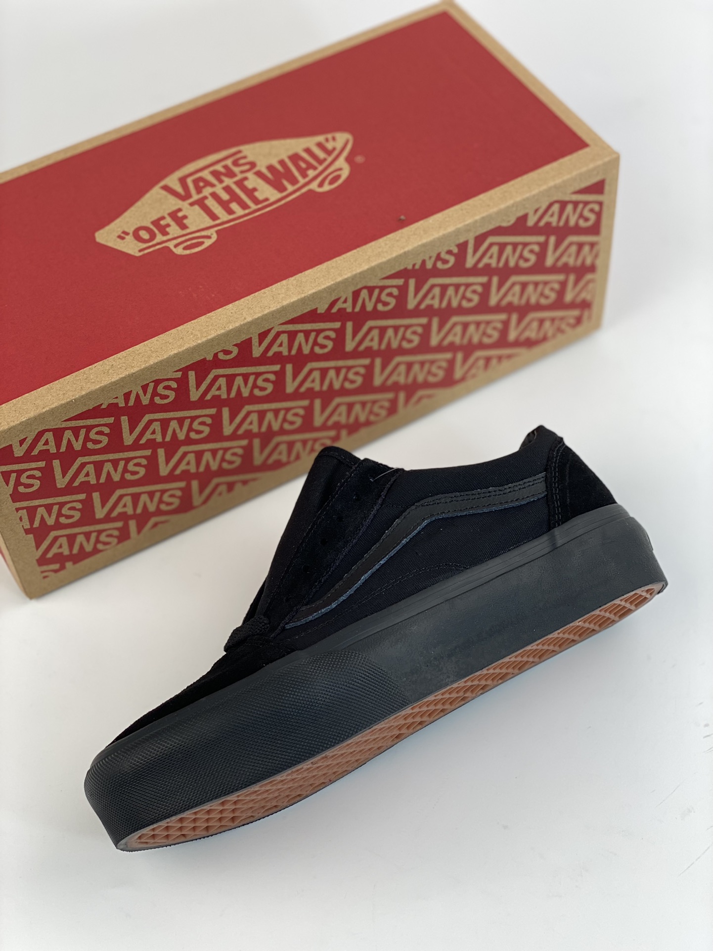 VANS OLD SKOOL PLATFORM lightweight, wear-resistant, comfortable thick-soled low-top sneakers black