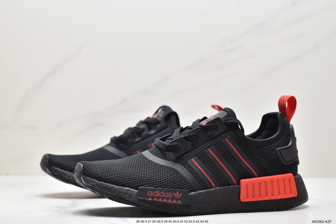 Adidas NMD_R1 V2 Boost Popcorn Super Elastic Midsole Running Shoes GV8422