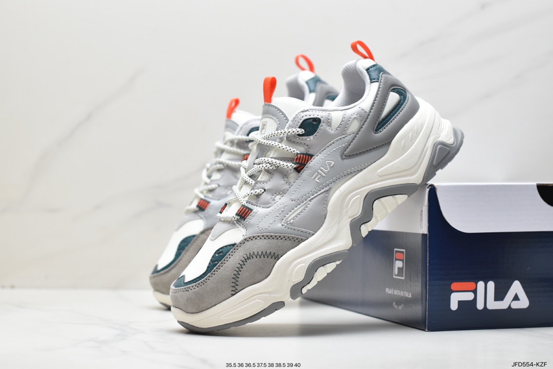 Fila FUSION Arceus Arceus Big Eyes Series Daddy Style Heightening Retro Neutral Casual Sports Jogging Shoes 1JM01825E-021