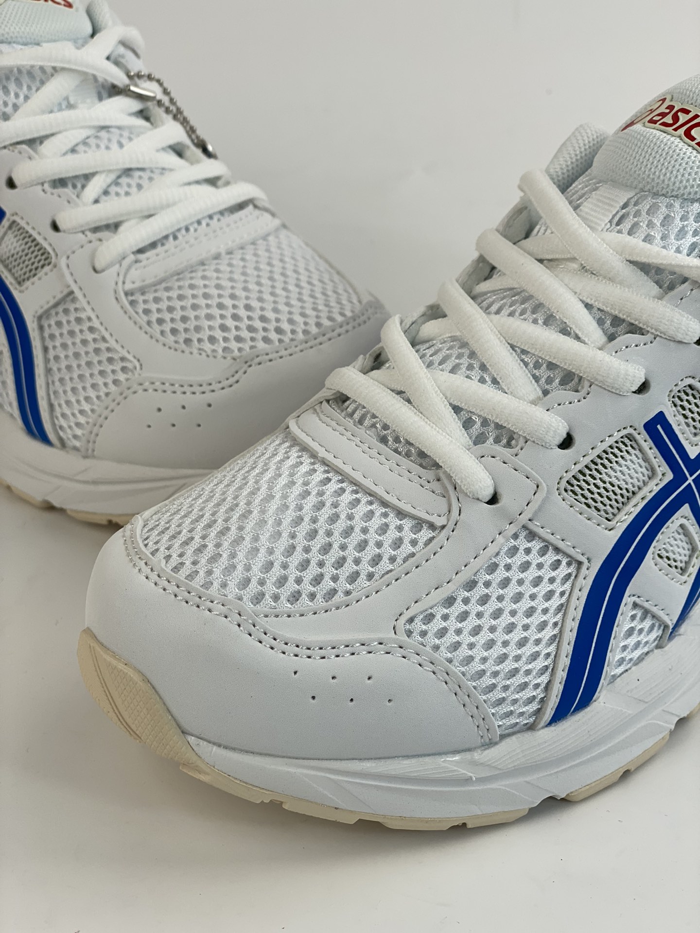 Asics Gel-Contend 4 white and blue shock-absorbing and non-slip sports running shoes T8D4Q-119