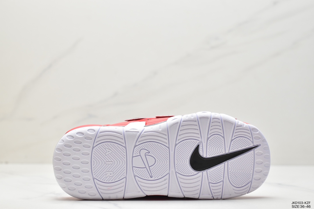 160 NIKE AIR MORE Uptempo Slide皮蓬拖鞋 FJ6305-600