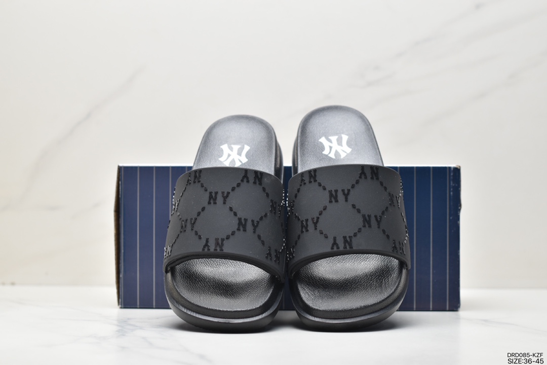 Korean purchasing quality NY American Yankees limited x Korean limited MLB letter all-match trendy couple slippers 3ALPAC123 (K0001)