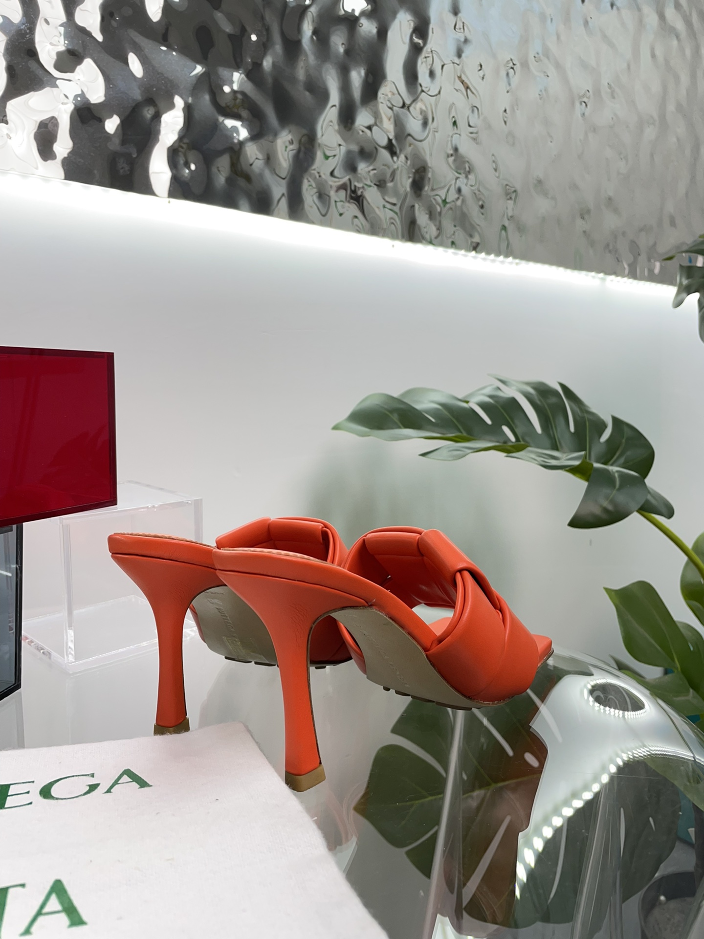 Bottega Veneta BV PATCH高跟拖鞋 大风车方块拖