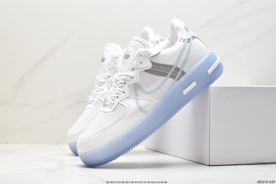 150 Nike Air Force 1 React QS 骨白 冰蓝 CQ8879-100