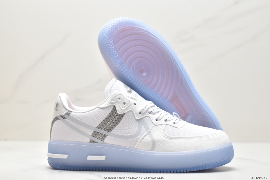 150 Nike Air Force 1 React QS 骨白 冰蓝 CQ8879-100