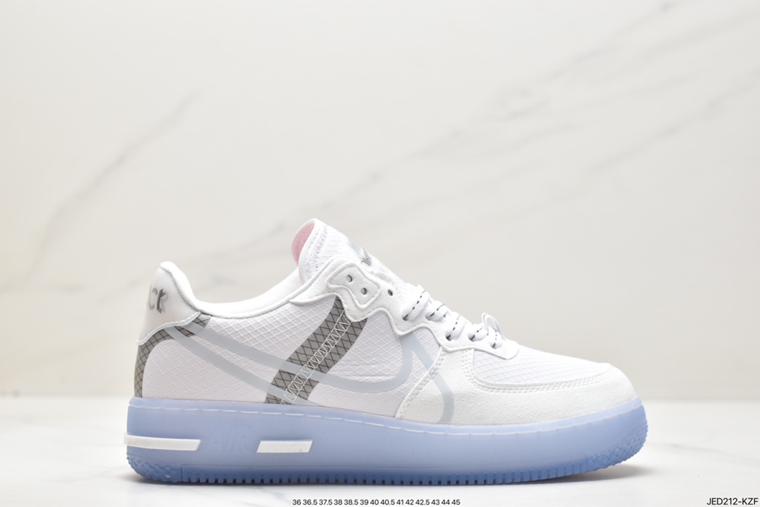 150 Nike Air Force 1 React QS 骨白 冰蓝 CQ8879-100