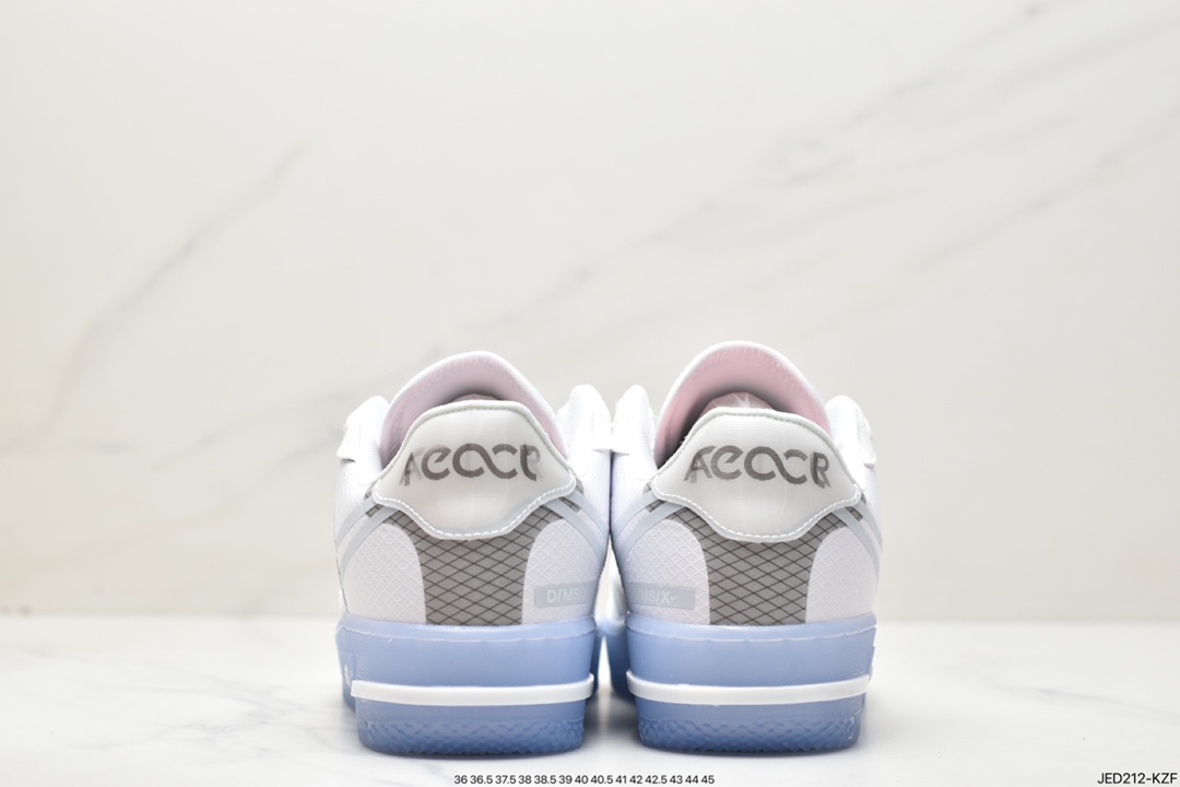 150 Nike Air Force 1 React QS 骨白 冰蓝 CQ8879-100
