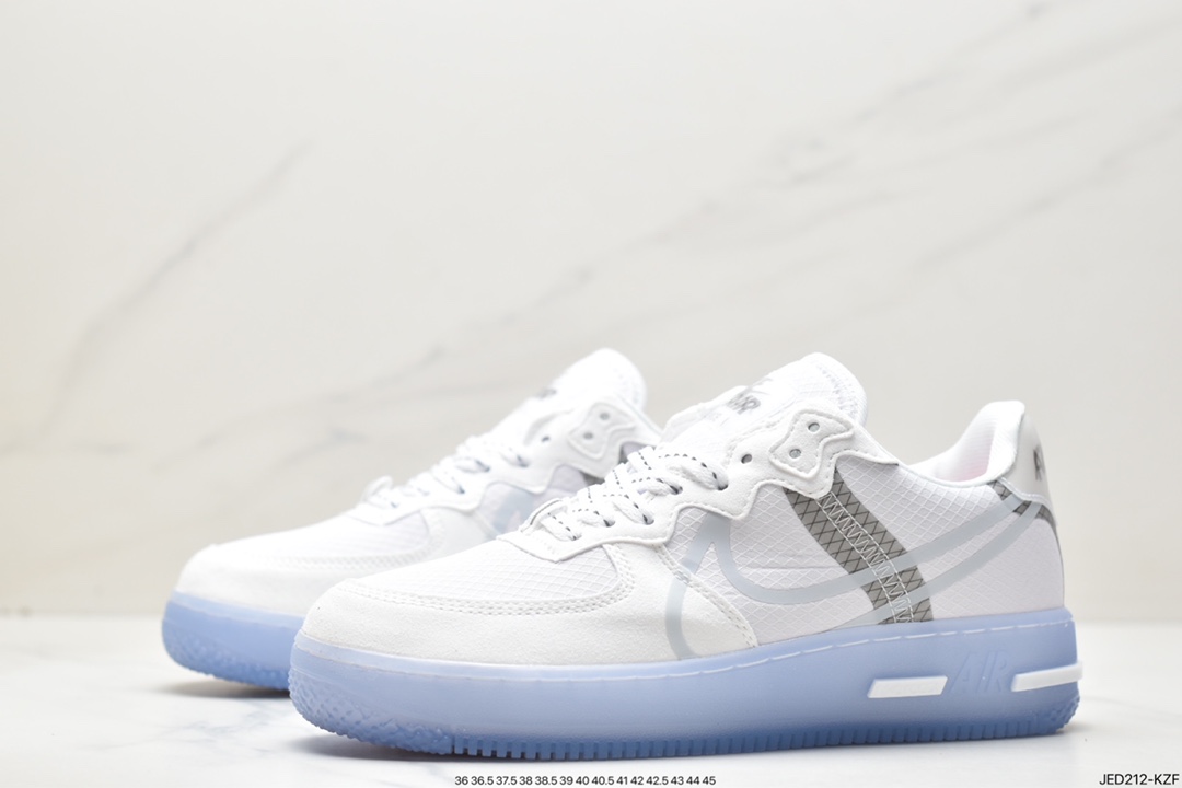 150 Nike Air Force 1 React QS 骨白 冰蓝 CQ8879-100