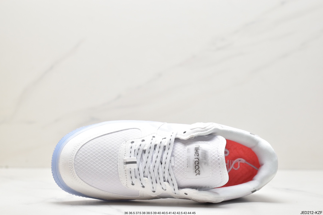 150 Nike Air Force 1 React QS 骨白 冰蓝 CQ8879-100