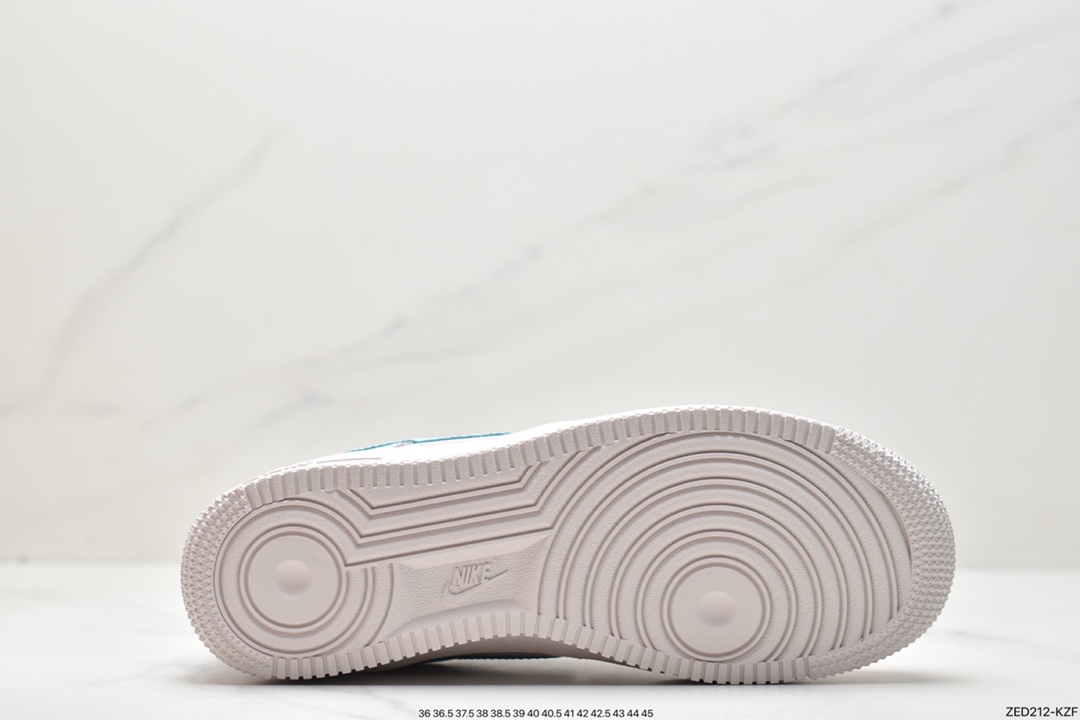 260 蒂芙尼/Tiffany & Co. x Nike Air Force 1 Low SP”1837”空军一号经典低帮百搭休闲运动板鞋“联名黑蒂芙尼蓝”DZ1382-211