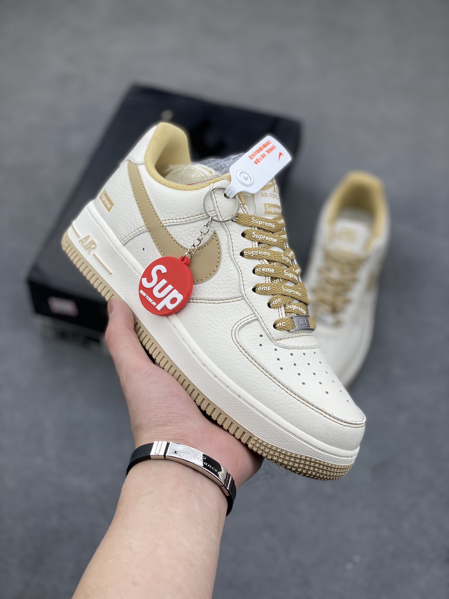 Nike Air Force 1 '07 Low Supreme 'Wheat' Casual Sneakers 2 i1682365544 1038 0