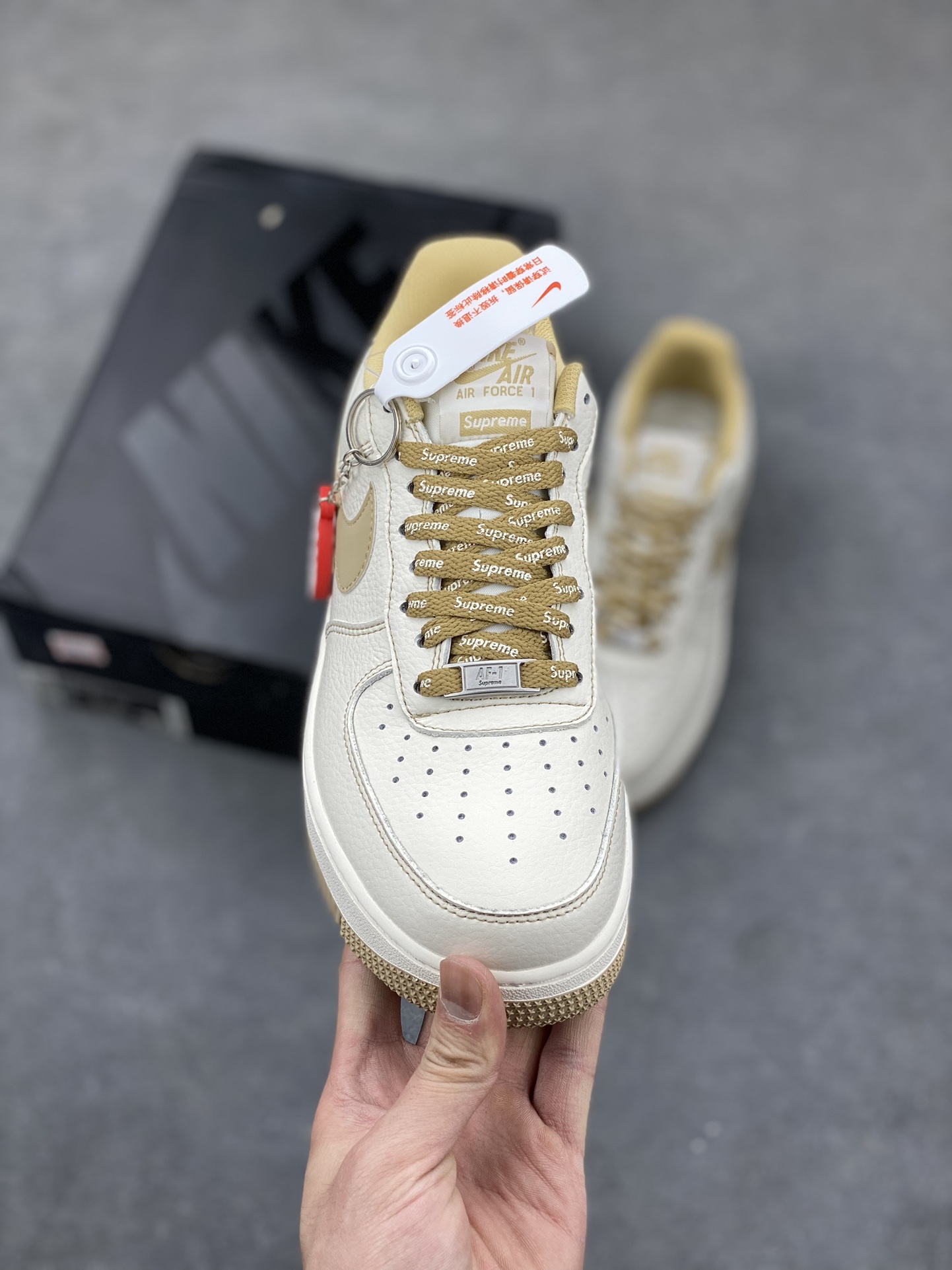 Nike Air Force 1 '07 Low Supreme 'Wheat' Casual Sneakers 3 i1682365544 9678 1