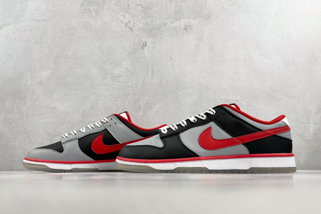 CAU x Nike Dunk Low ”Athletics” black, gray and red DR6189-001