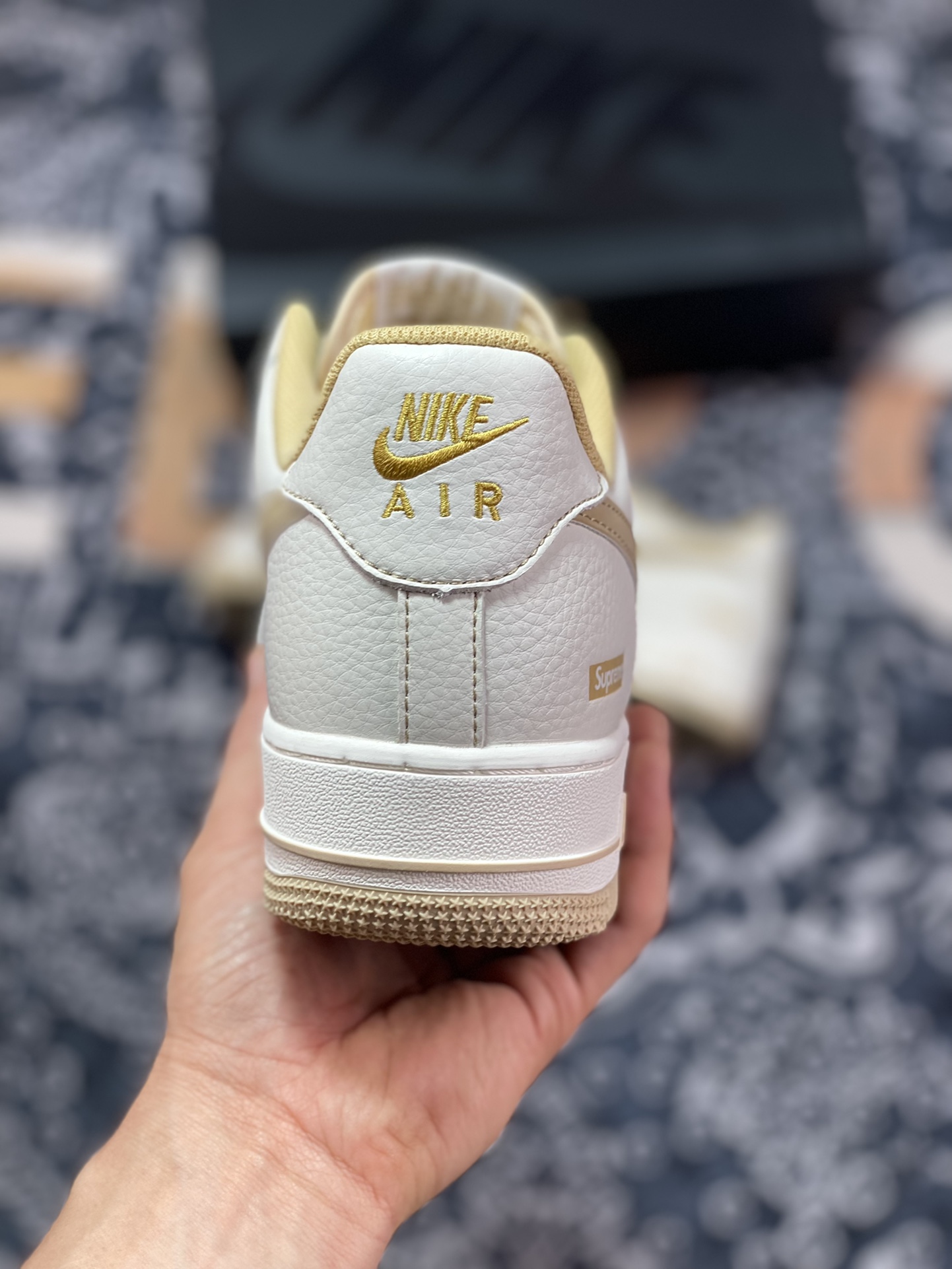 Nike Air Force 1 '07 Low QS ”Rice White/Brown Rice Blanc/Marron” Air Force 1 Sneakers ”Leather White Brown” SU0220-011