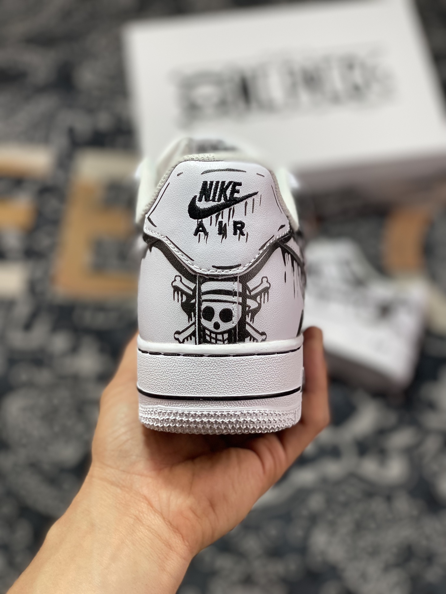 Nike Air Force 1 '07 Low ”White/Blackc/One Piece” Air Force One sneakers ”Two-dimensional marker graffiti white and black One Piece” CW2288-301