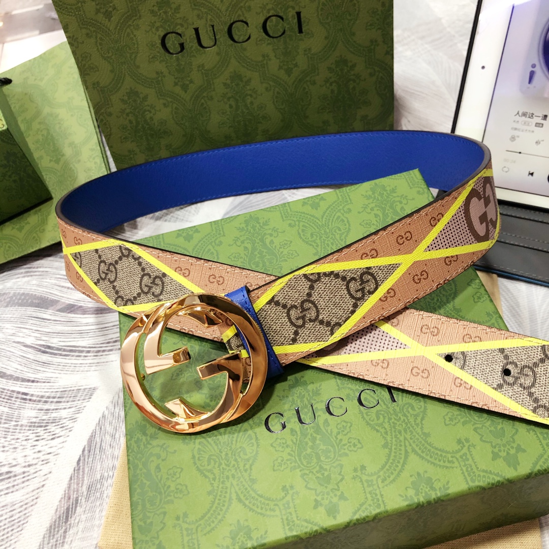 Gucci古奇3.8宽精品不锈钢钢扣