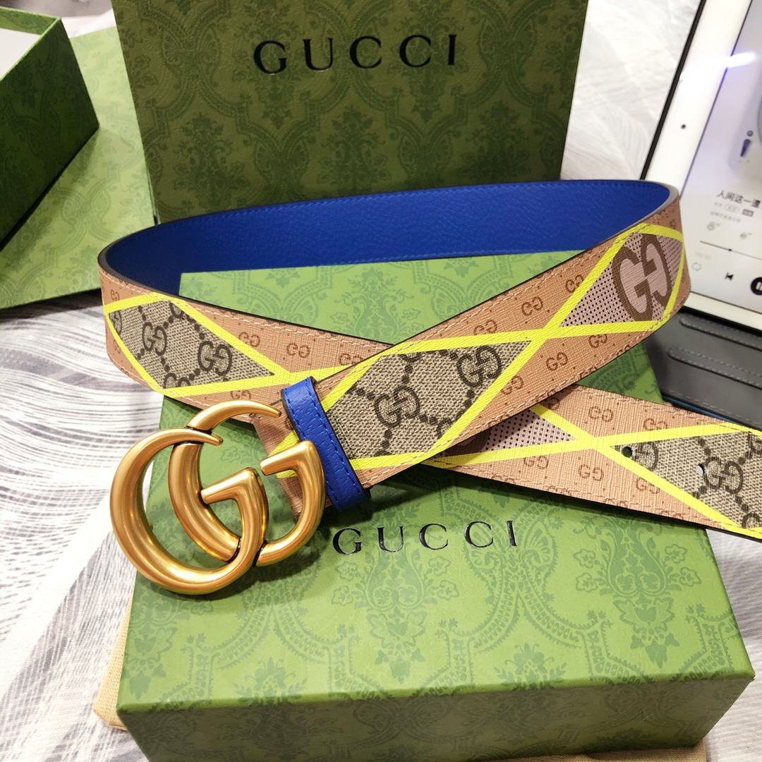 Gucci古奇3.8宽精品不锈钢钢扣