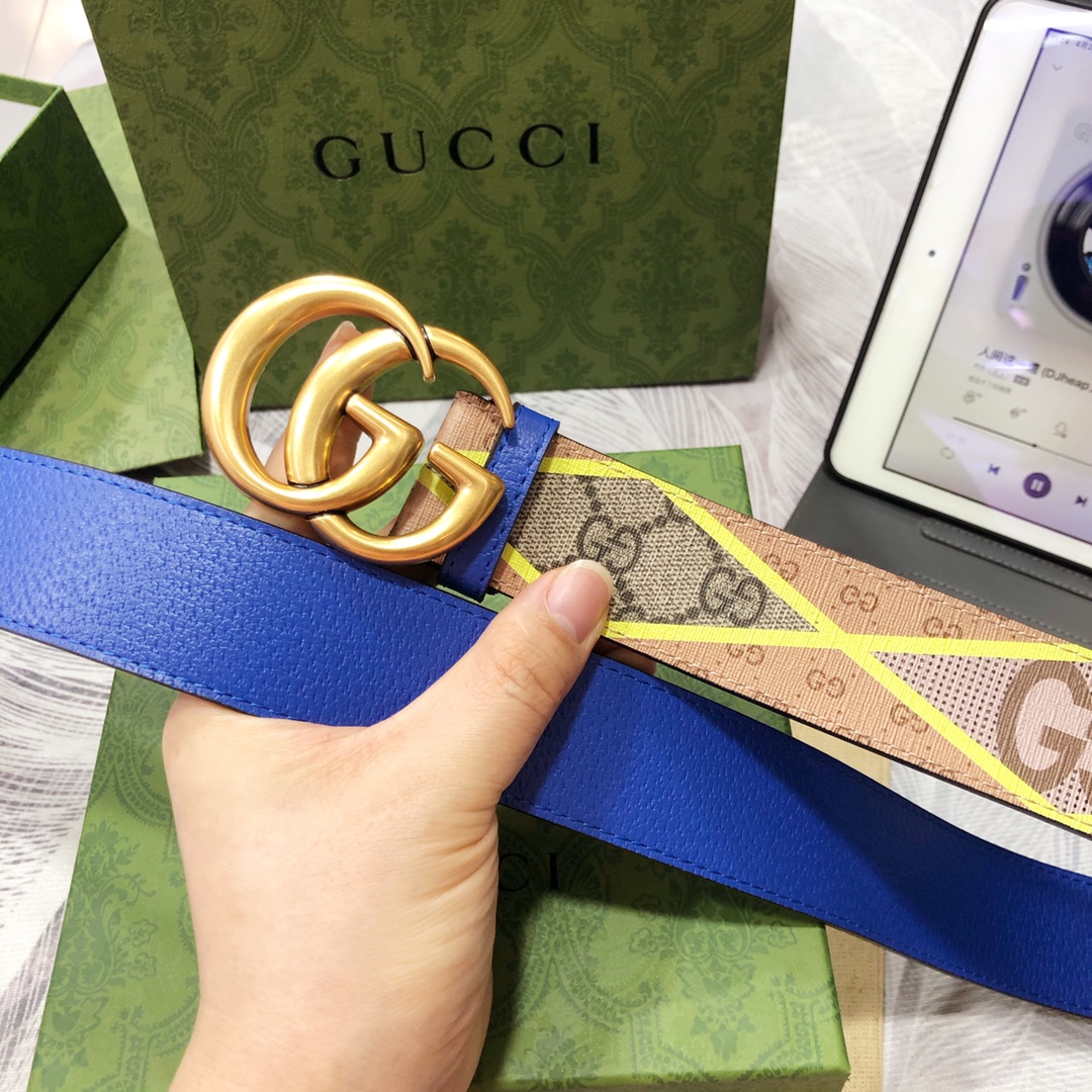 Gucci古奇3.8宽精品不锈钢钢扣