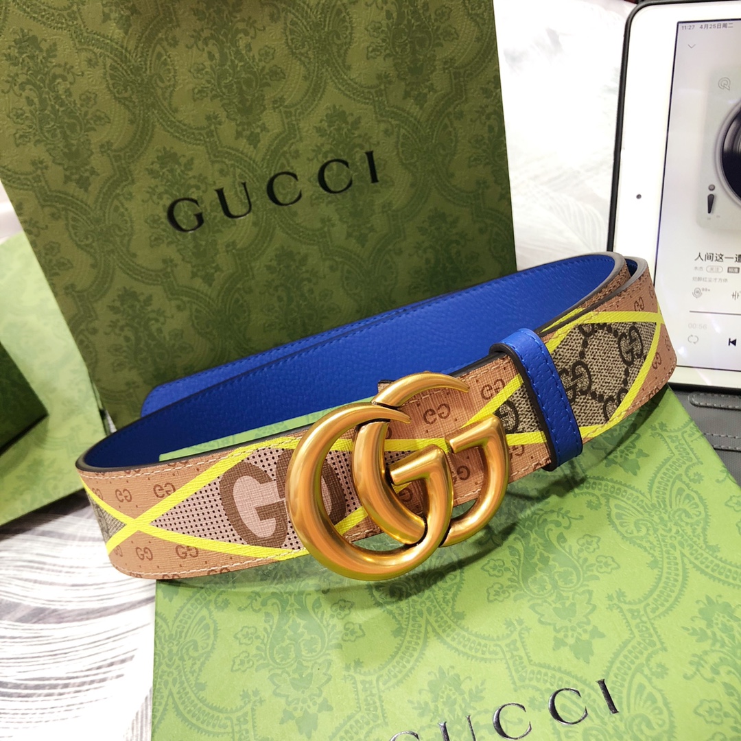 Gucci古奇3.8宽精品不锈钢钢扣