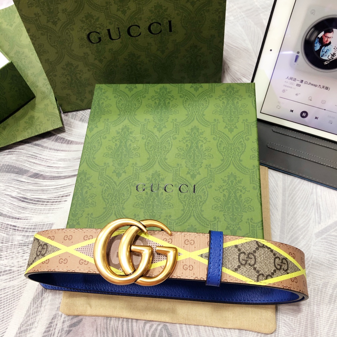 Gucci古奇3.8宽精品不锈钢钢扣