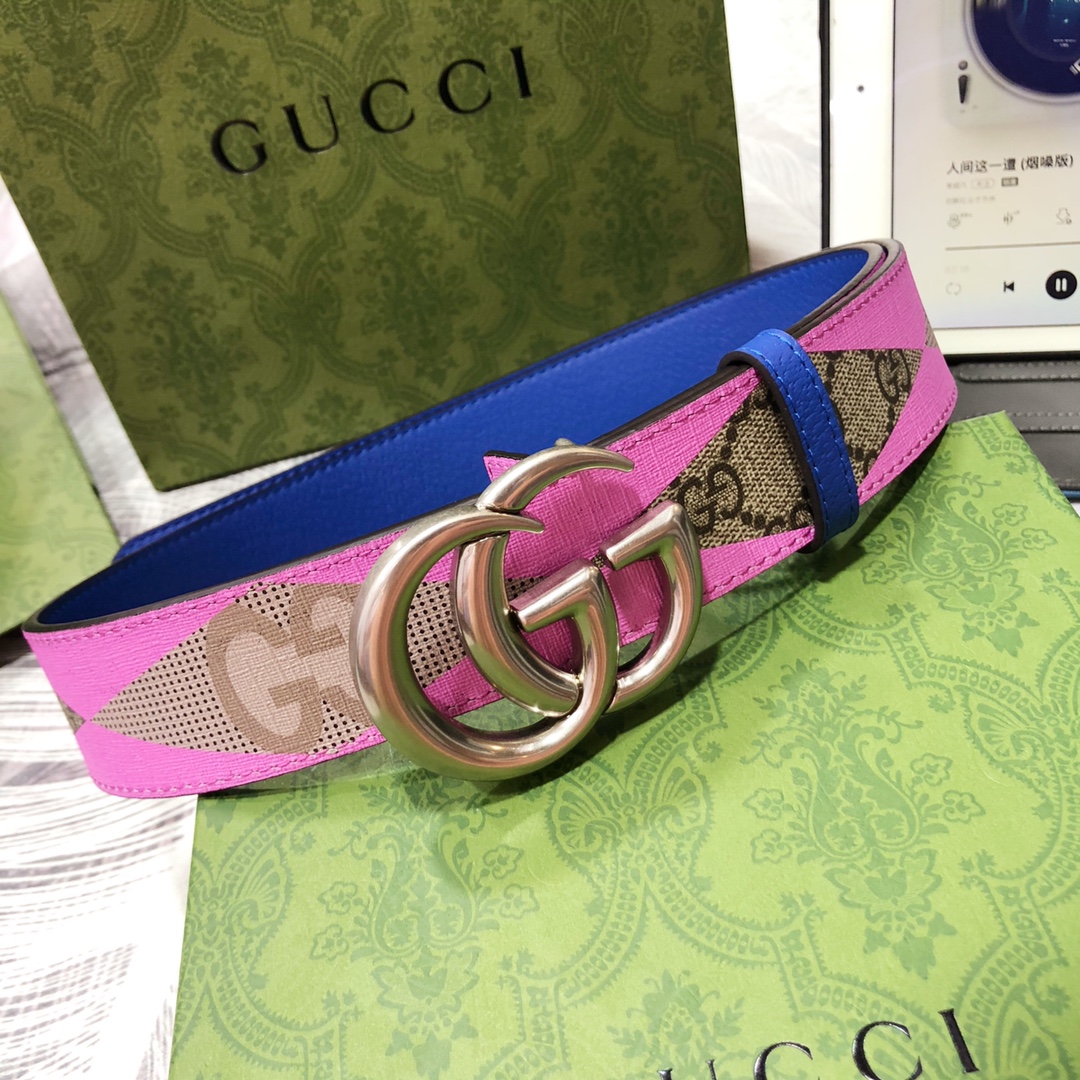 Gucci古奇3.8宽精品不锈钢钢扣