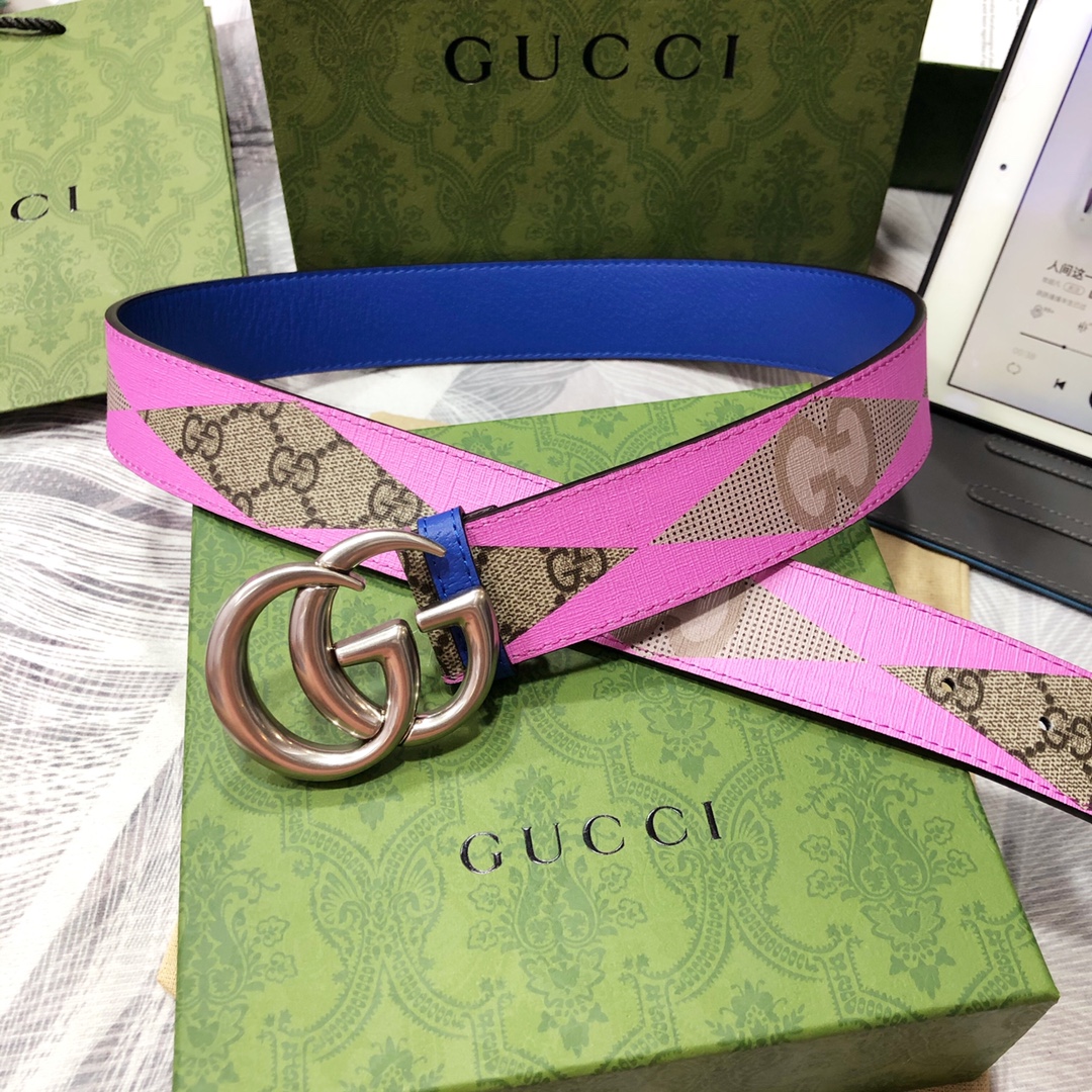 Gucci古奇3.8宽精品不锈钢钢扣