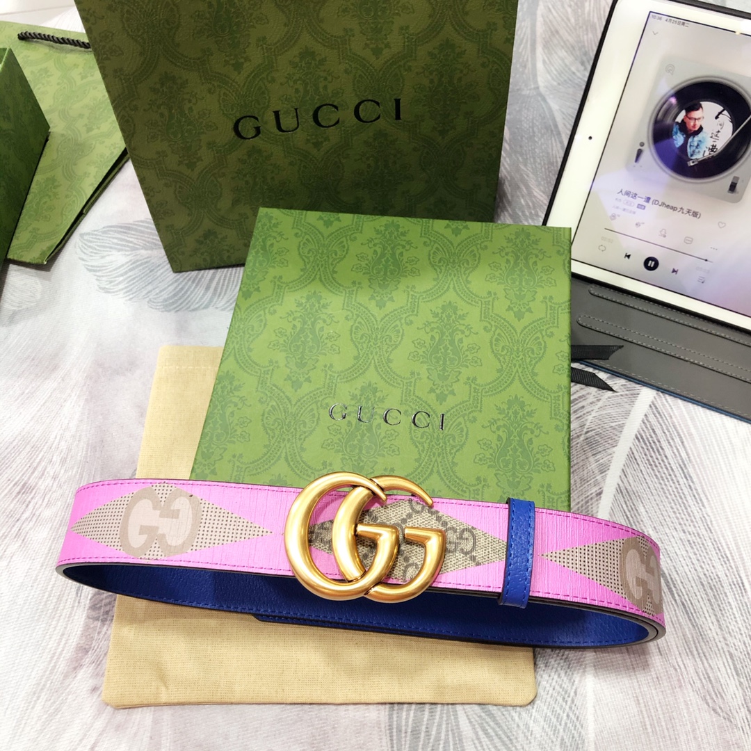 Gucci古奇3.8宽精品不锈钢钢扣