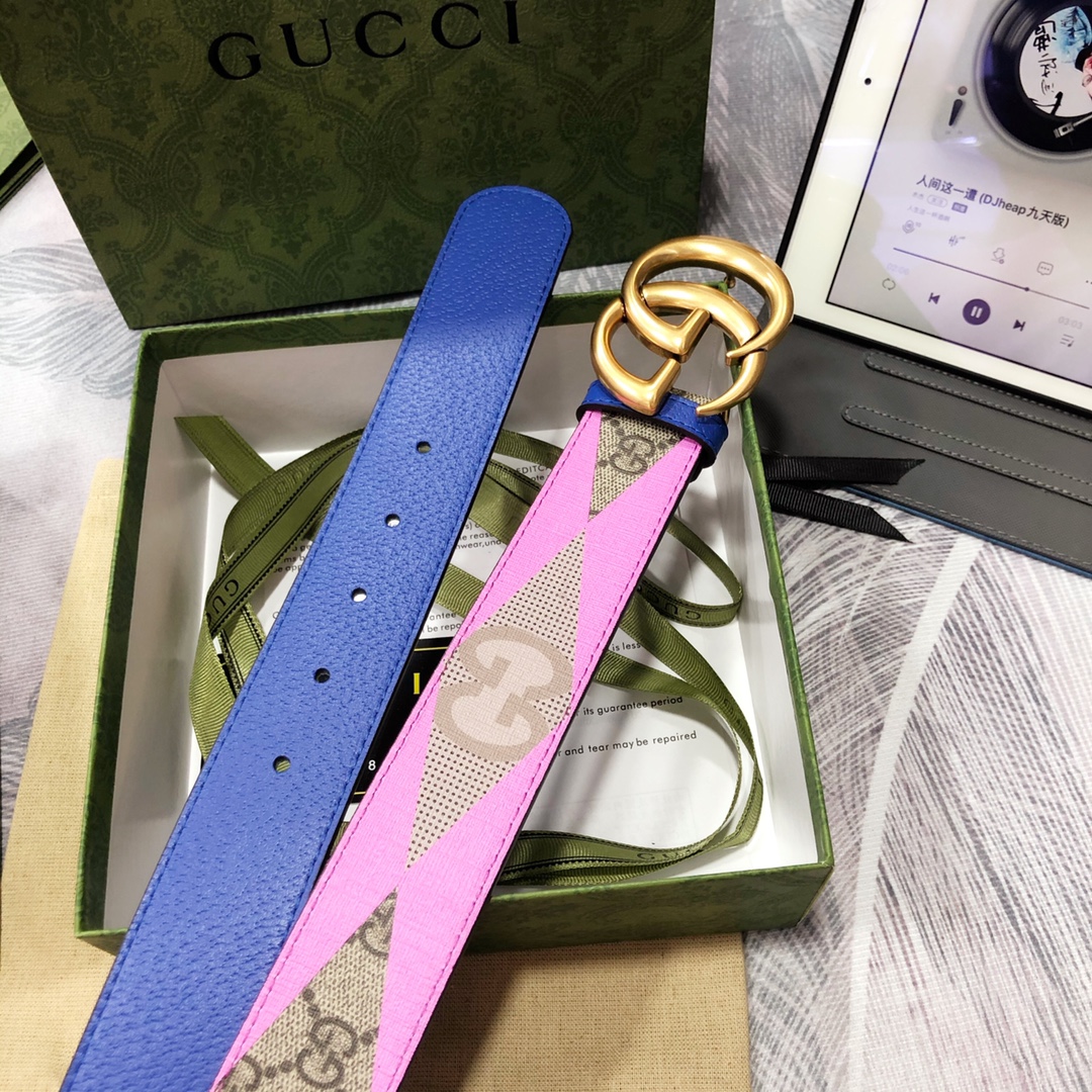 Gucci古奇3.8宽精品不锈钢钢扣