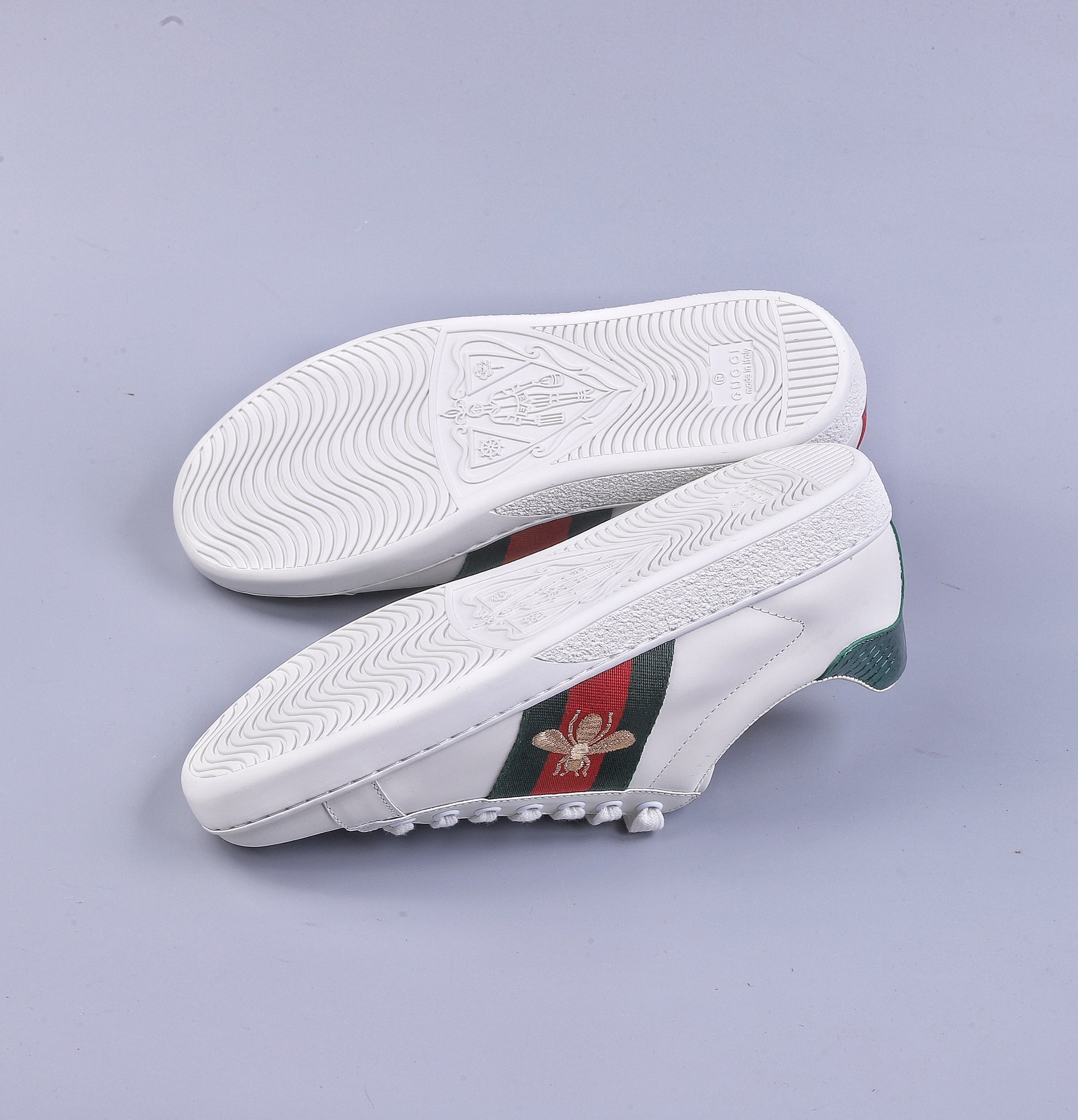 Guangdong version of Gucci series Gucci/GUCCI YY Gucci white shoes Gucci bee official classic shoes