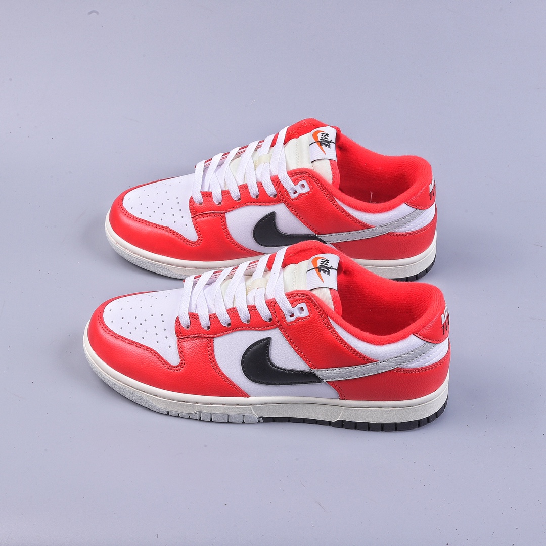 C Nike Dunk Low ”Chicago Split” Chicago color matching SB low-top sports casual sneakers DZ2536-600