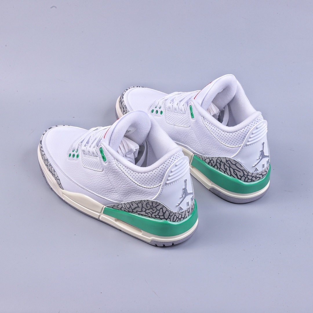 R Air Jordan 3 ”Lucky Green” AJ3 Joe 3 Green Cement CK9246-136