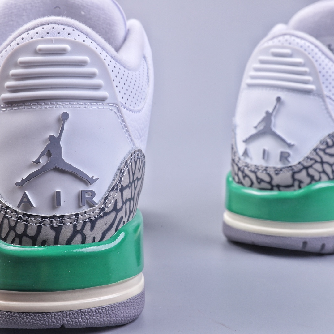 R Air Jordan 3 ”Lucky Green” AJ3 Joe 3 Green Cement CK9246-136