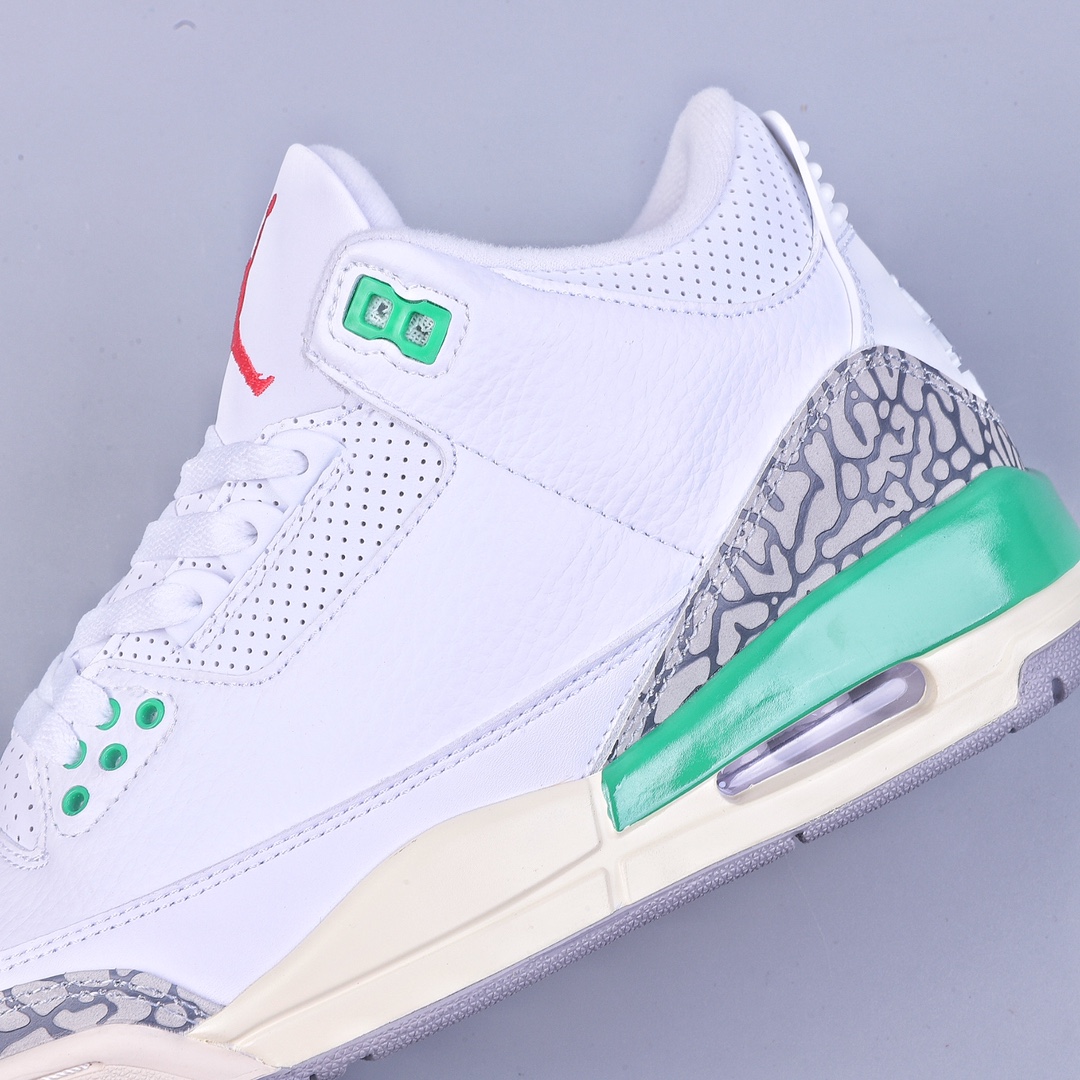 R Air Jordan 3 ”Lucky Green” AJ3 Joe 3 Green Cement CK9246-136