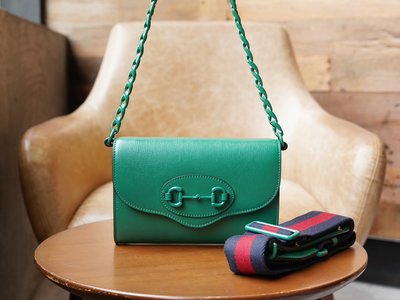 Gucci Horsebit Handbags Crossbody & Shoulder Bags Blue Green Red 1955 Chains