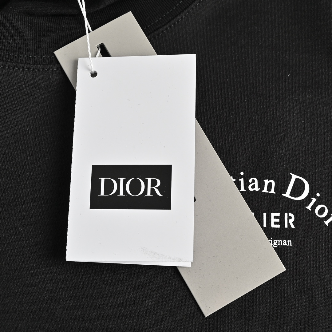 礼盒装 Dior/迪奥 经典签名字母印花短袖 CD工作室签名短袖