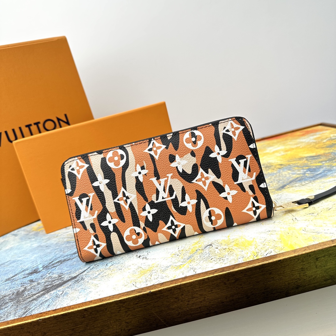 Close-up of leather grain on bifold wallet